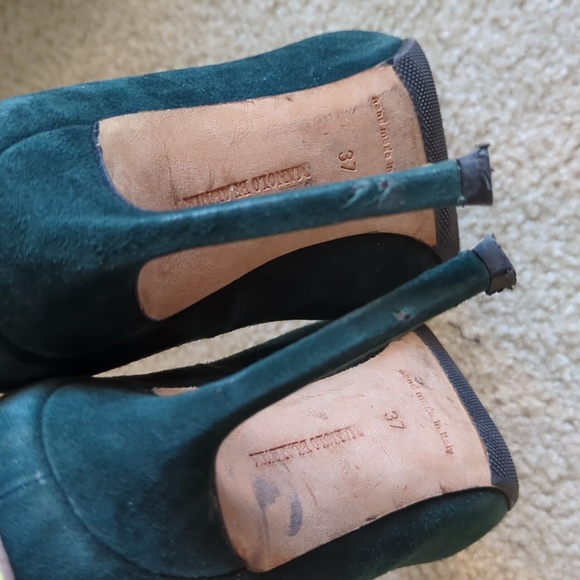 Manolo Blahnik BB 105 pump Forest Green size 37 - Picture 5 of 5